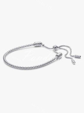 Pandora Moments Studded Chain Slider Bracelet